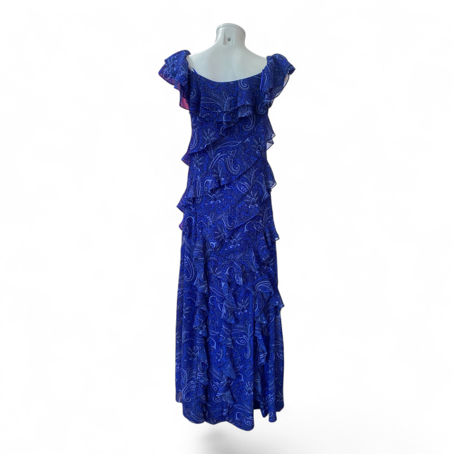 Ralph Lauren Paisley Ruffle Maxi Dress – Size US 6