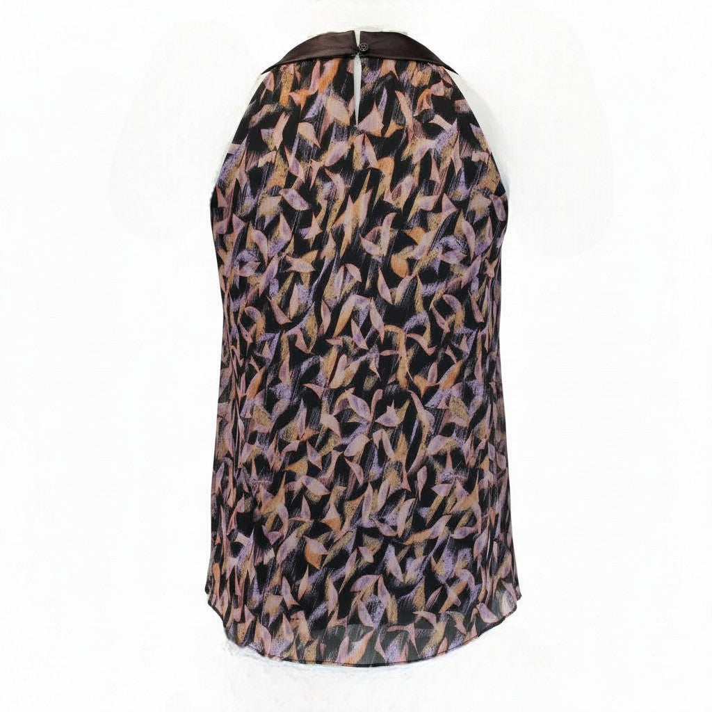 Nina Ricci Multicolor Silk Bow Detail Top - Size 36