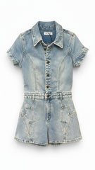 Rolla’s Light-Wash Denim Romper – Size 10
