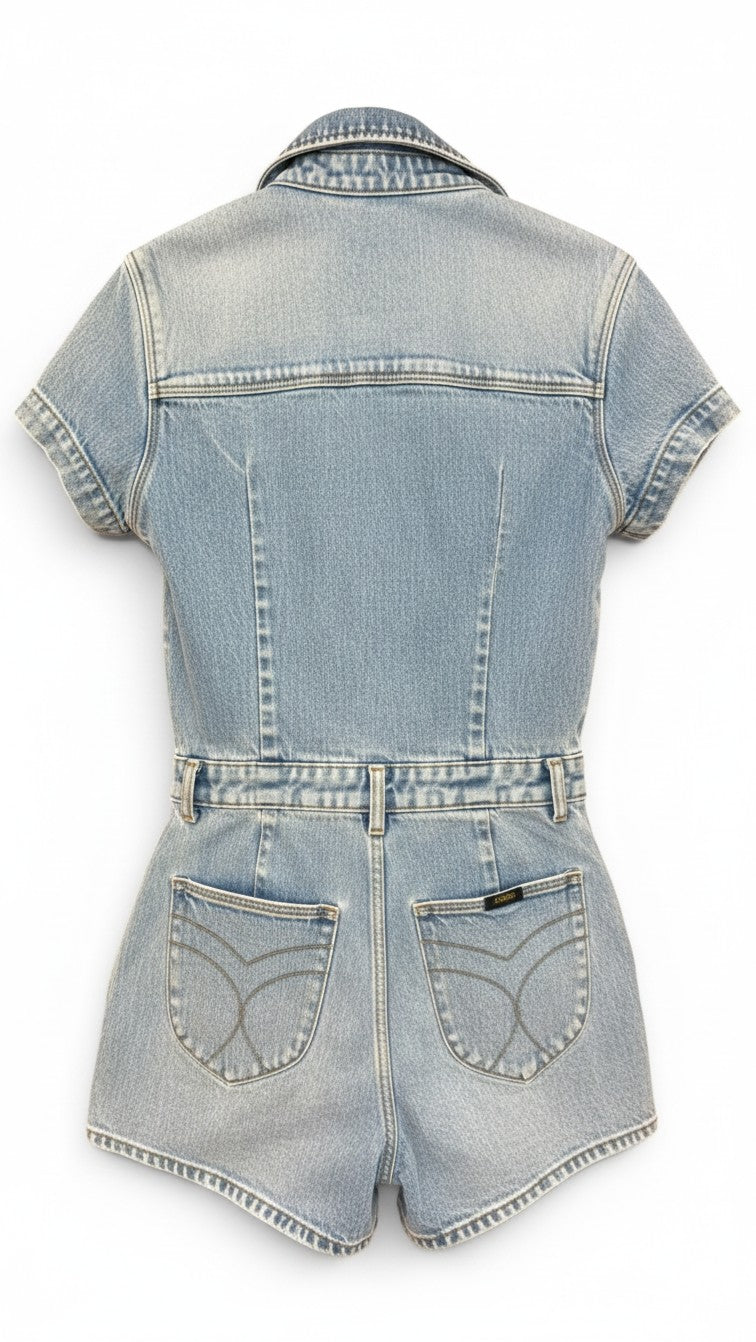 Rolla’s Light-Wash Denim Romper – Size 10