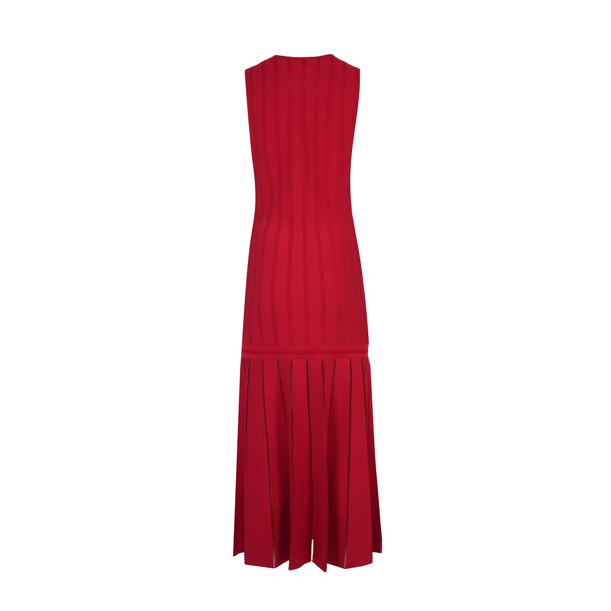 Alexander McQueen Pleated Red Dress