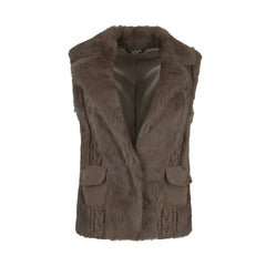 Liu Jo Wool and Rabbit Vest