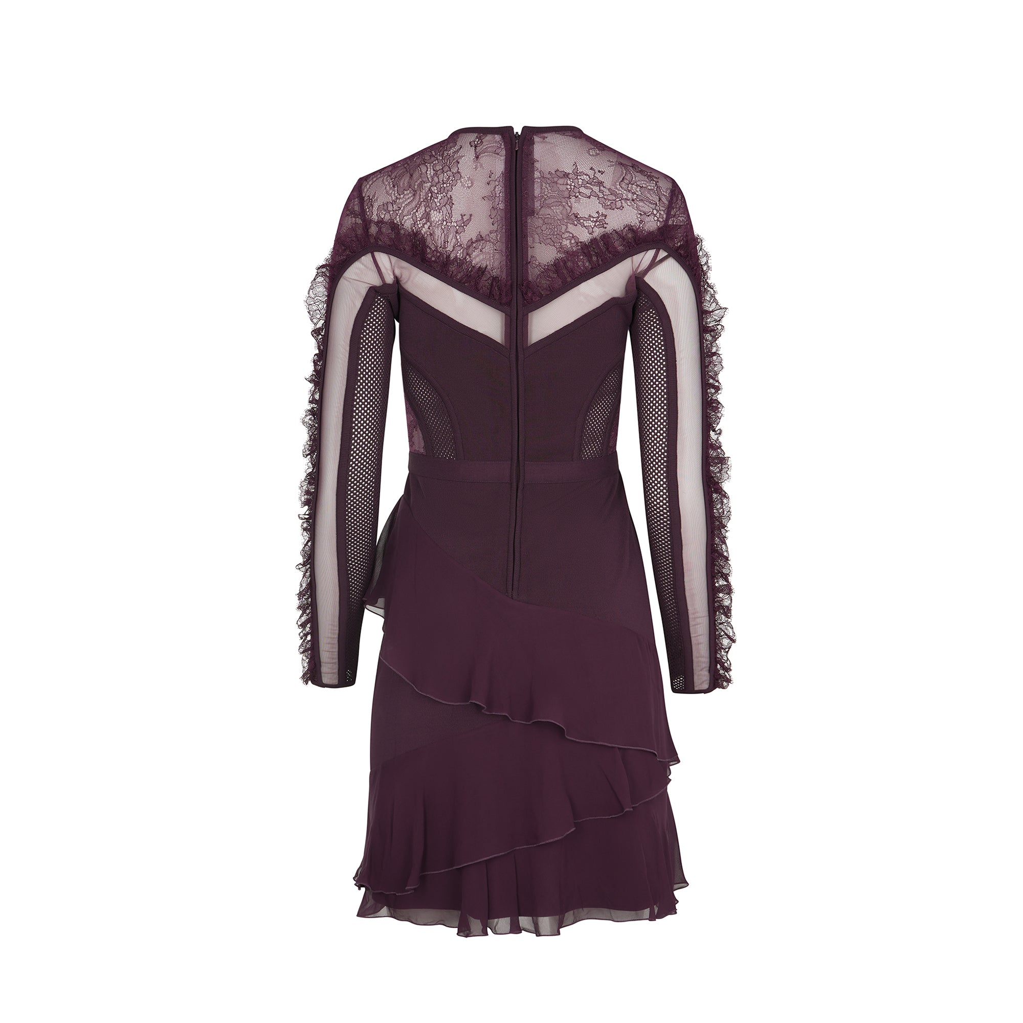 Elie Saab Burgundy Dress