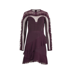 Elie Saab Burgundy Dress