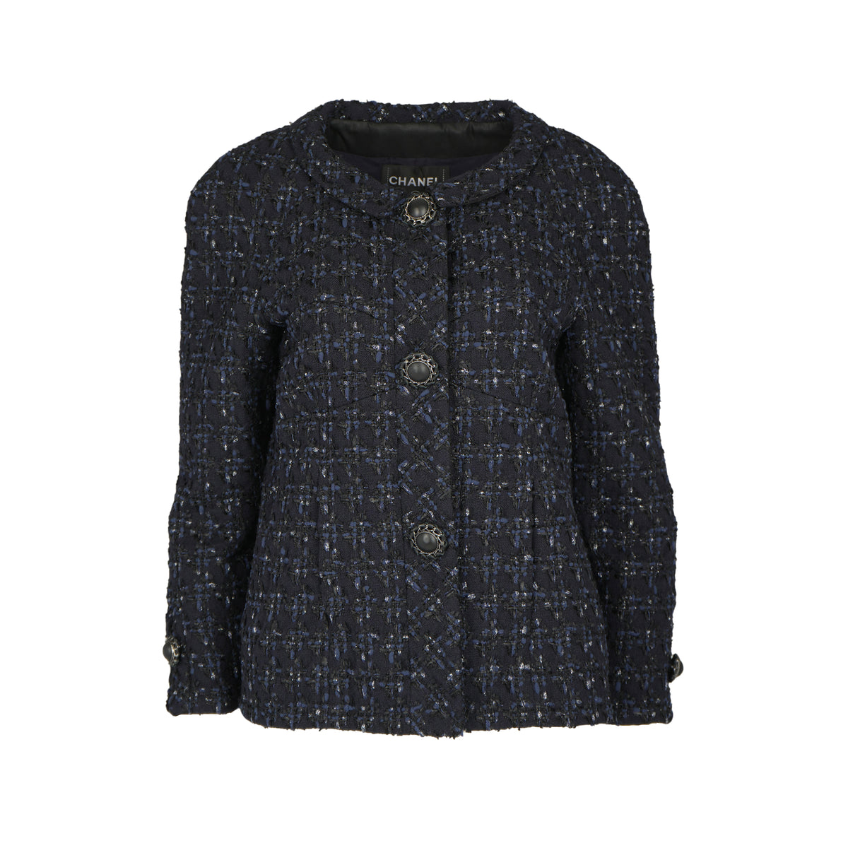 Chanel Tweed Blue Jacket