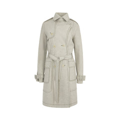 Christian Dior Long Grey Trench Coat