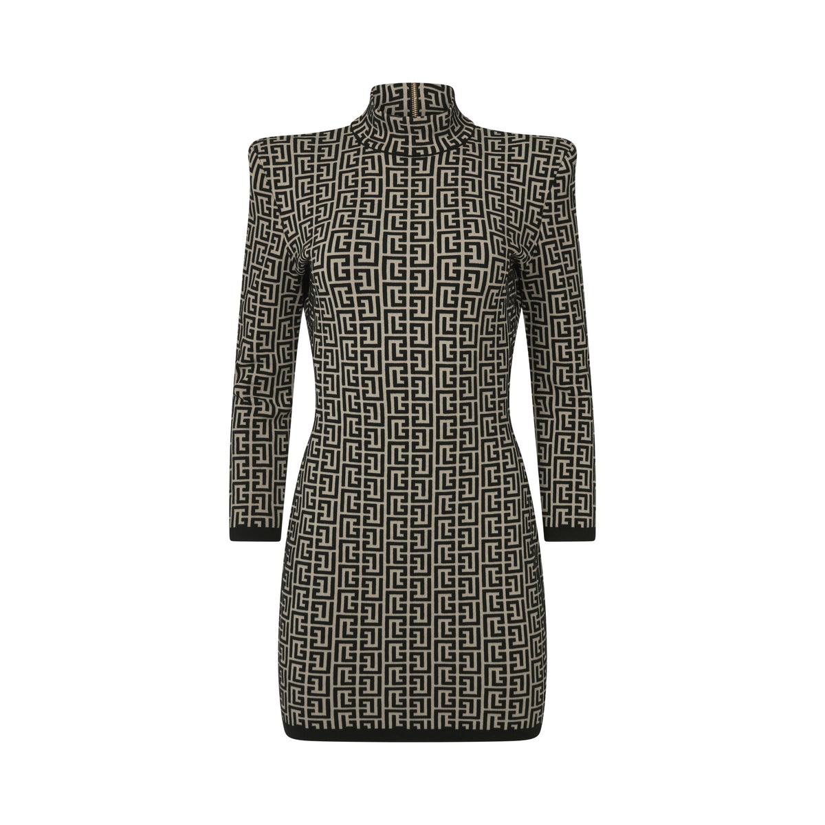 Balmain Monogram Mini Dress