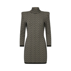 Balmain Monogram Mini Dress
