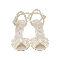 Jimmy Choo Sacora 100 Pearl Embellished Sandals