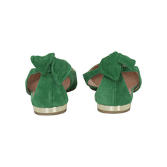 Aquazzura Bow Tie Suede Flats