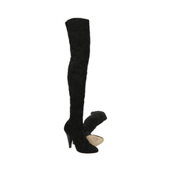 Oscar de la Renta Suede Black Boots