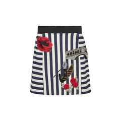 Dolce & Gabbana embroider stripe skirt