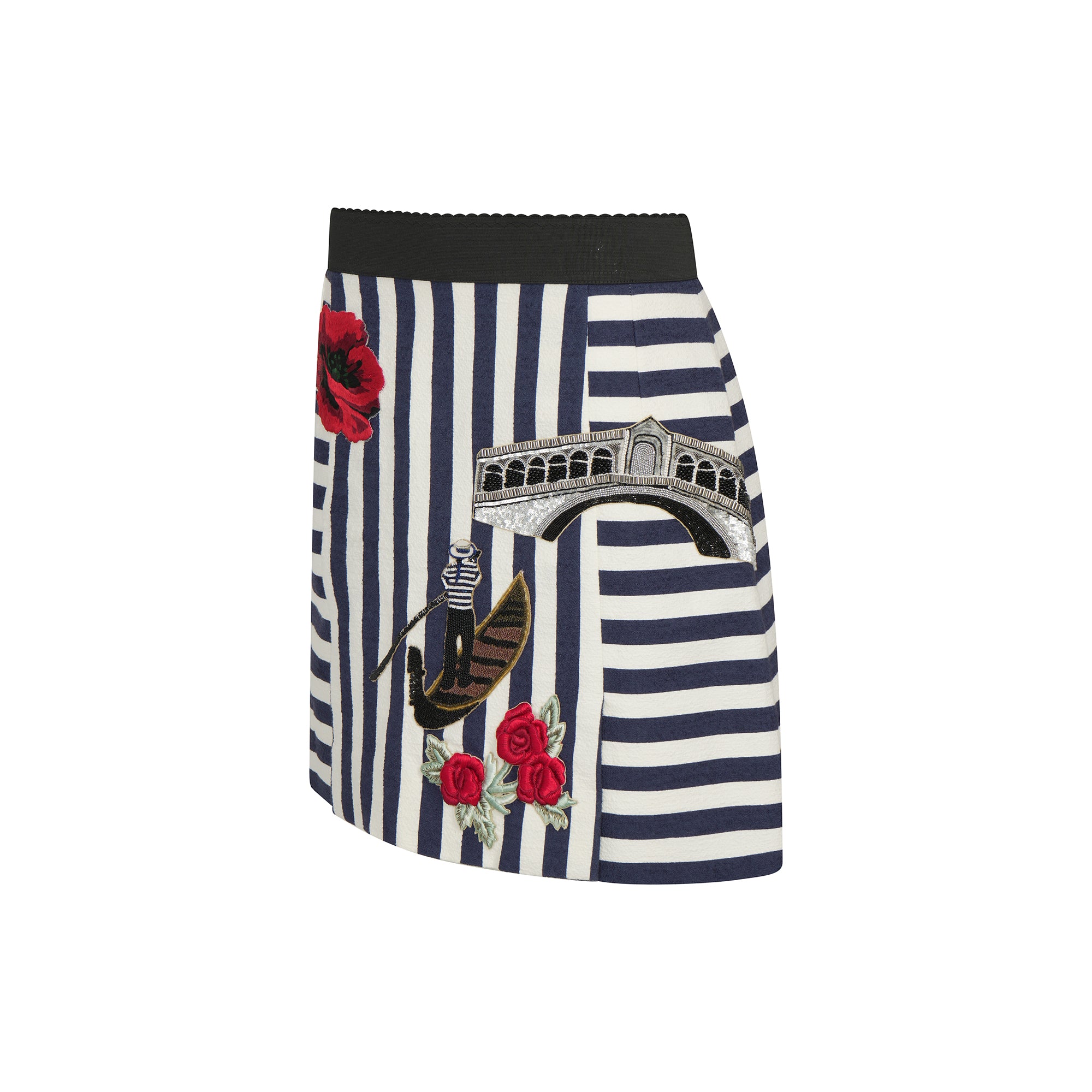 Dolce & Gabbana embroider stripe skirt