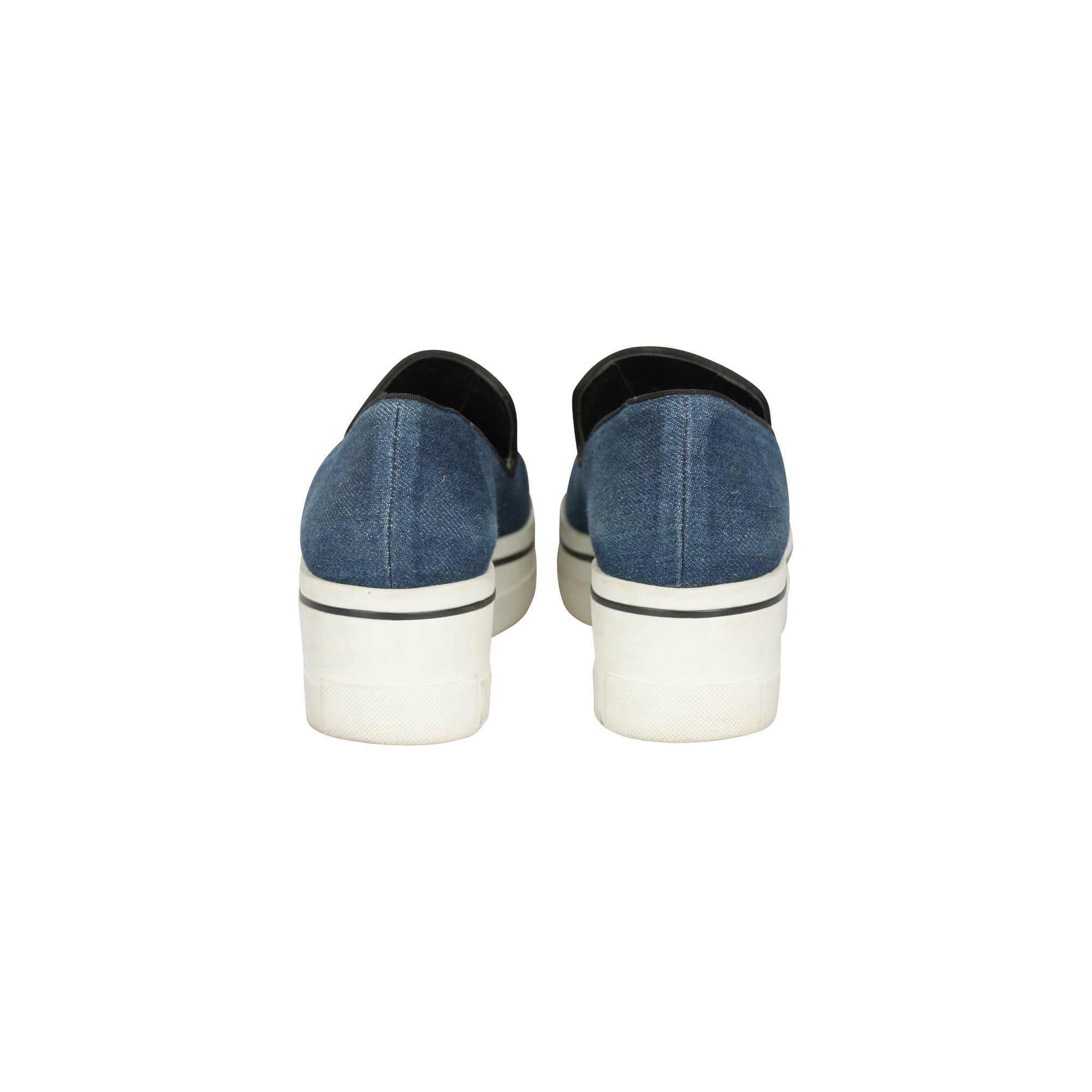 Stella Mccartney Binx Denim Platform Sneakers