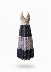 Salt & Soul Mixed Floral Tiered Maxi Dress - Size Small