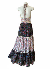 Salt & Soul Mixed Floral Tiered Maxi Dress - Size Small