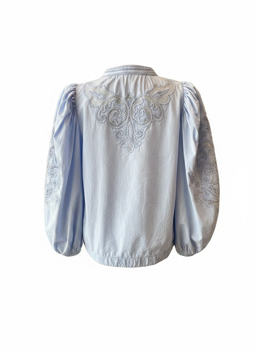 Scarlett Poppies Embroidered Blouse - Size Small