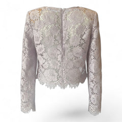 Self-Portrait Lilac Floral Lace Long-Sleeve Top – USA 6