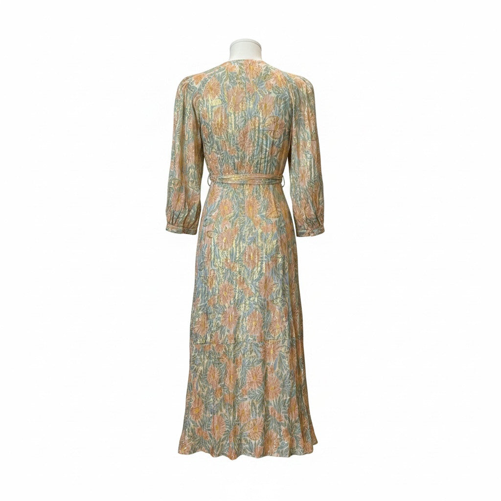 Sézane Floral Printed Midi Dress - Size 36
