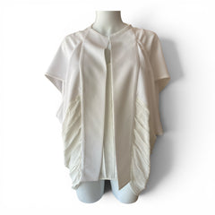 Stelios Koudounaris Draped Top & Vest – White – Size S