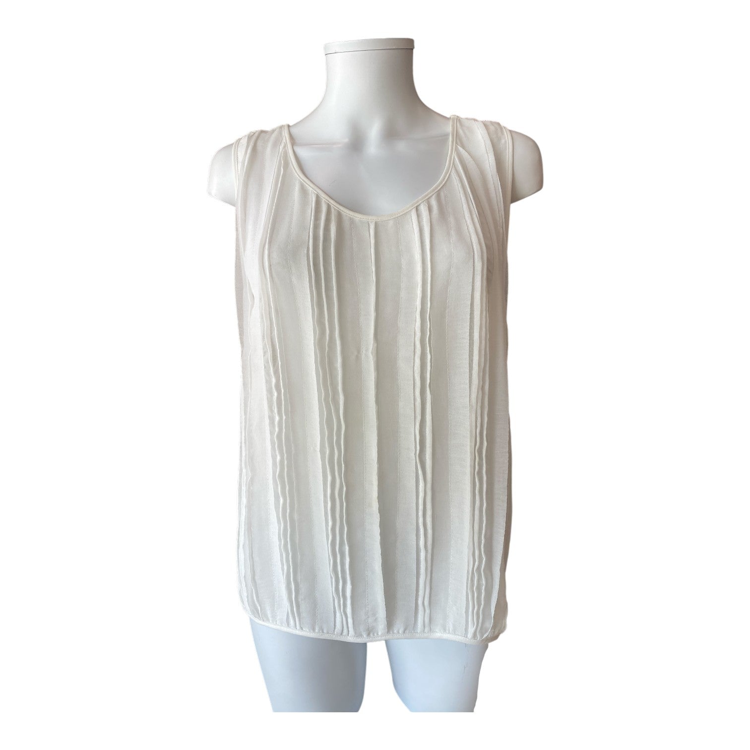 Stelios Koudounaris Draped Top & Vest – White – Size S