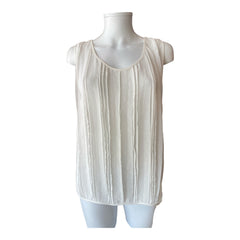 Stelios Koudounaris Draped Top & Vest – White – Size S