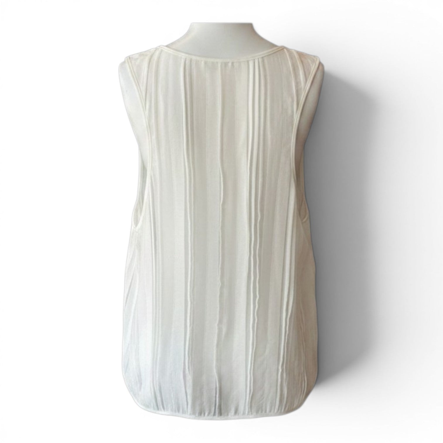 Stelios Koudounaris Draped Top & Vest – White – Size S