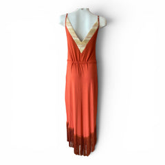 TKTO Fringe Maxi Dress – Terracotta – Size S/M