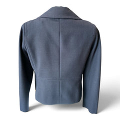 Tory Burch Double-Breasted Cropped Jacket – Navy Blue – Size 6