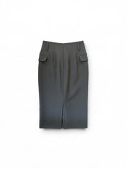 Twenty 29 Black High-Waisted Button-Front Pencil Skirt – Size S