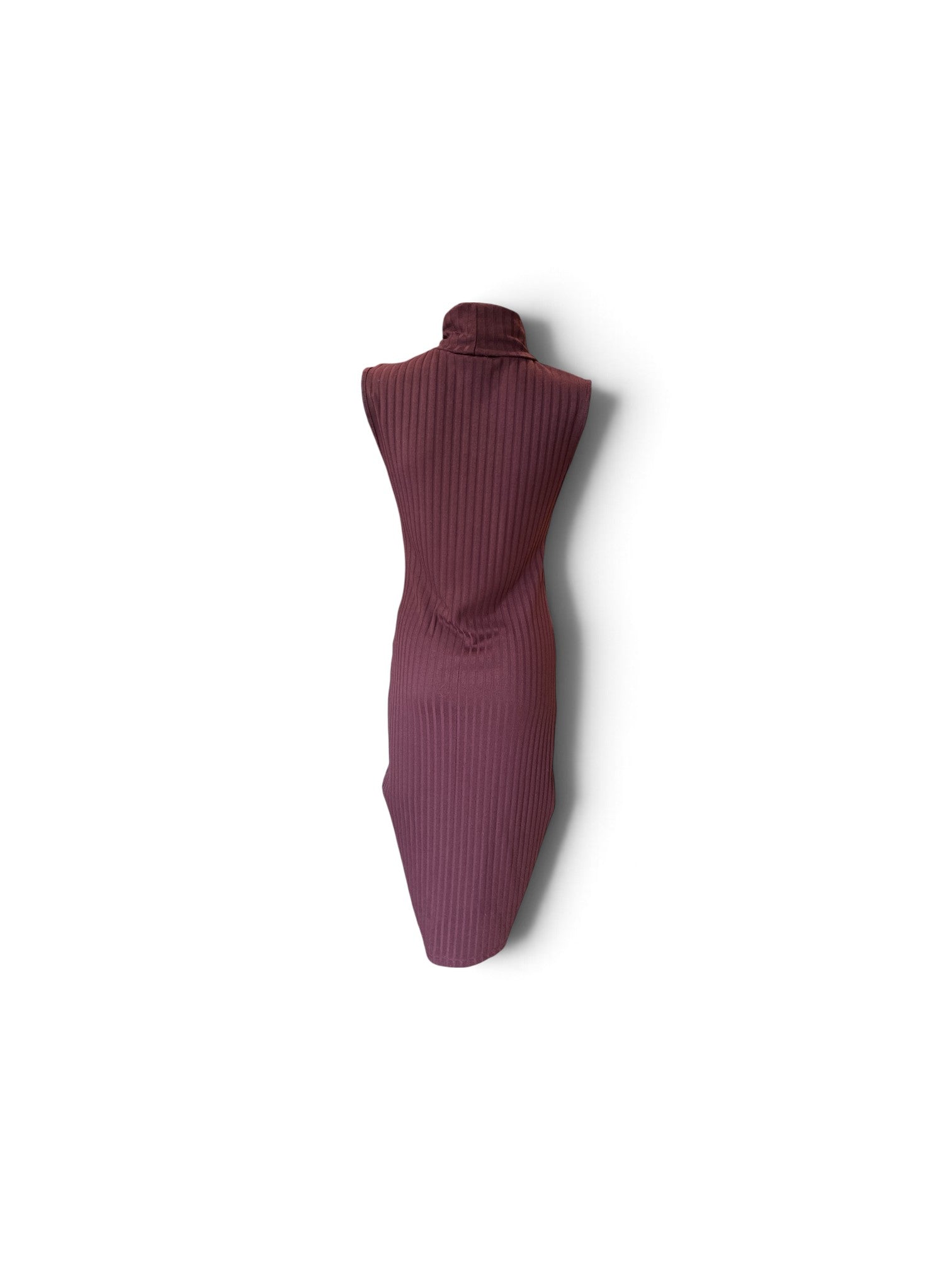 Twenty 29 Burgundy Ribbed Sleeveless Turtleneck Dress Set – Size S