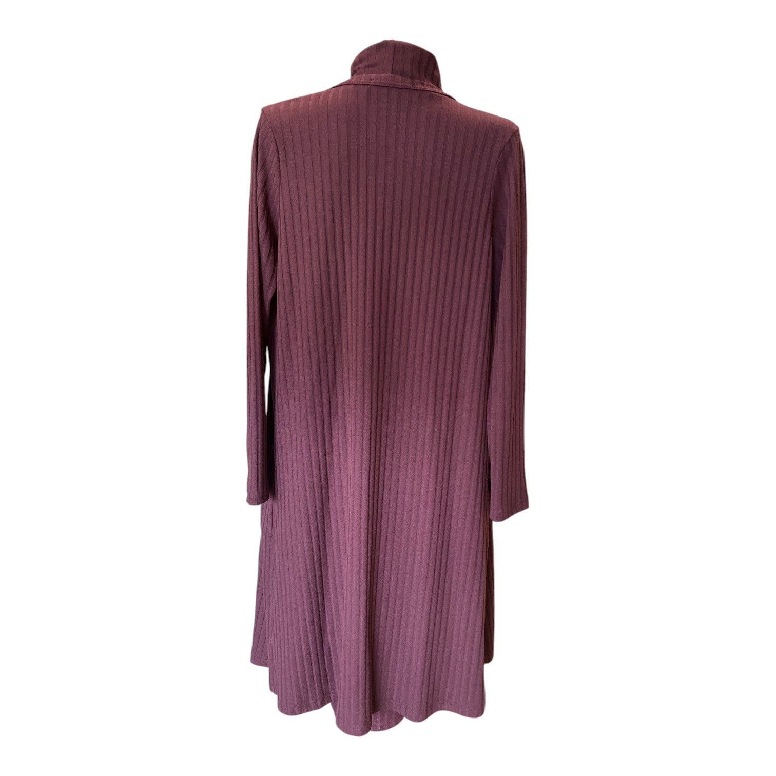Twenty 29 Burgundy Ribbed Sleeveless Turtleneck Dress Set – Size S