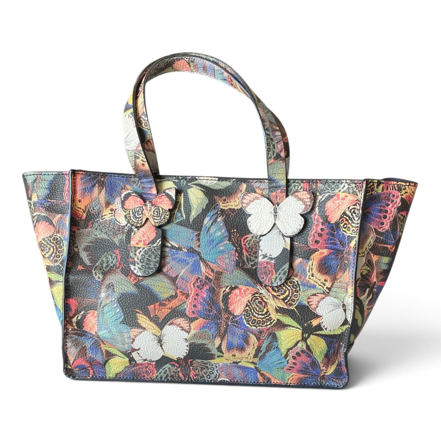 Valentino Garavani Butterfly Camouflage Leather Tote Bag – Multicolor
