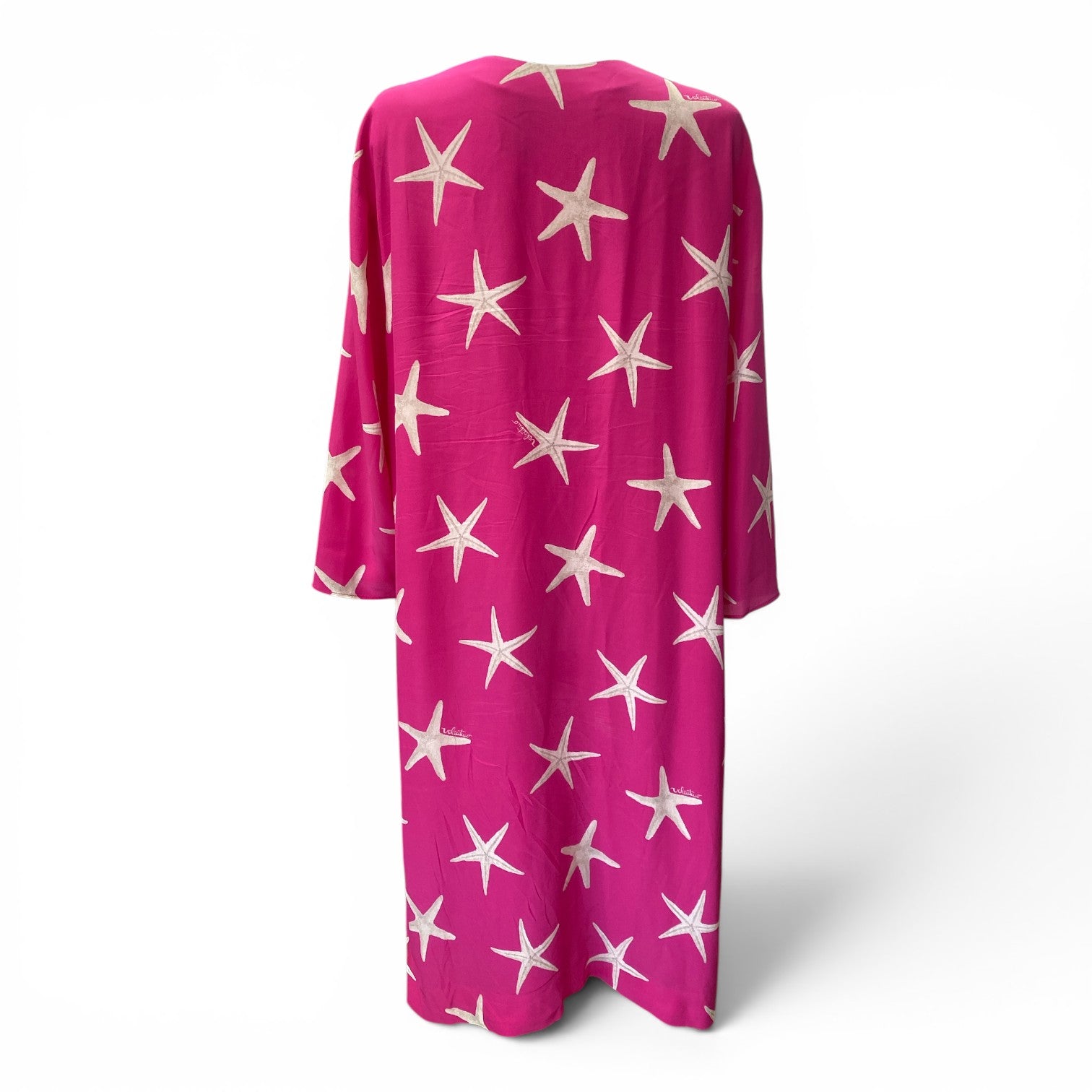 Valentino Printed Silk Kaftan with Starfish Print – Size 50
