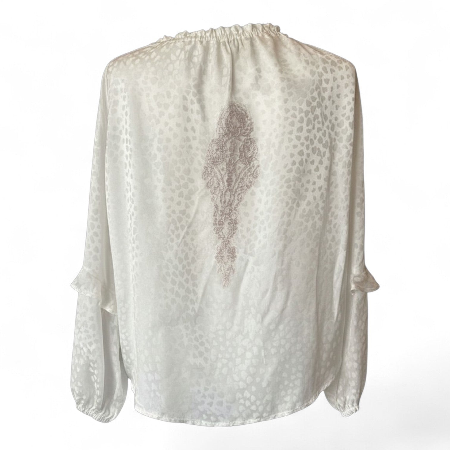Vanita Rosa Embroidered White Blouse – Size Small