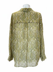 Vassia Kostara Silk Blouse with Bow Tie – One Size