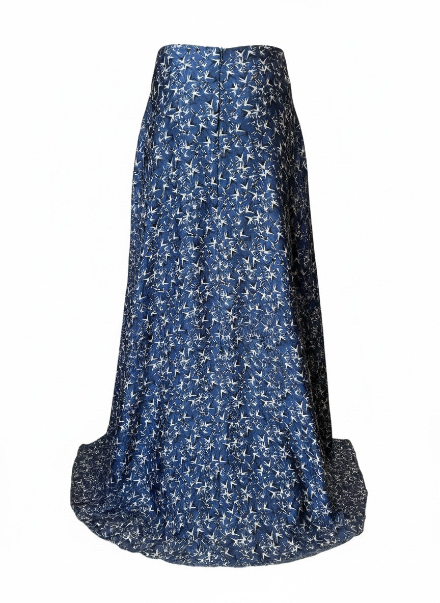Vassia Kostara Bird Print Maxi Skirt – Size Medium