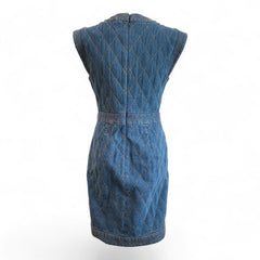 Veronica Beard Quilted Denim Mini Dress – Size 2