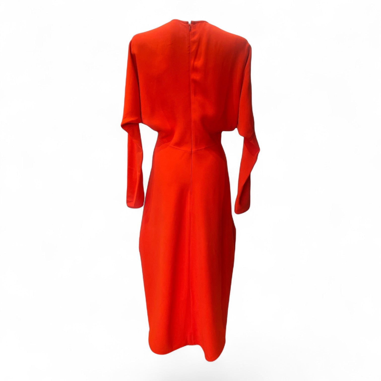 Victoria Beckham Dolman Midi Dress – Orange – Size UK 6