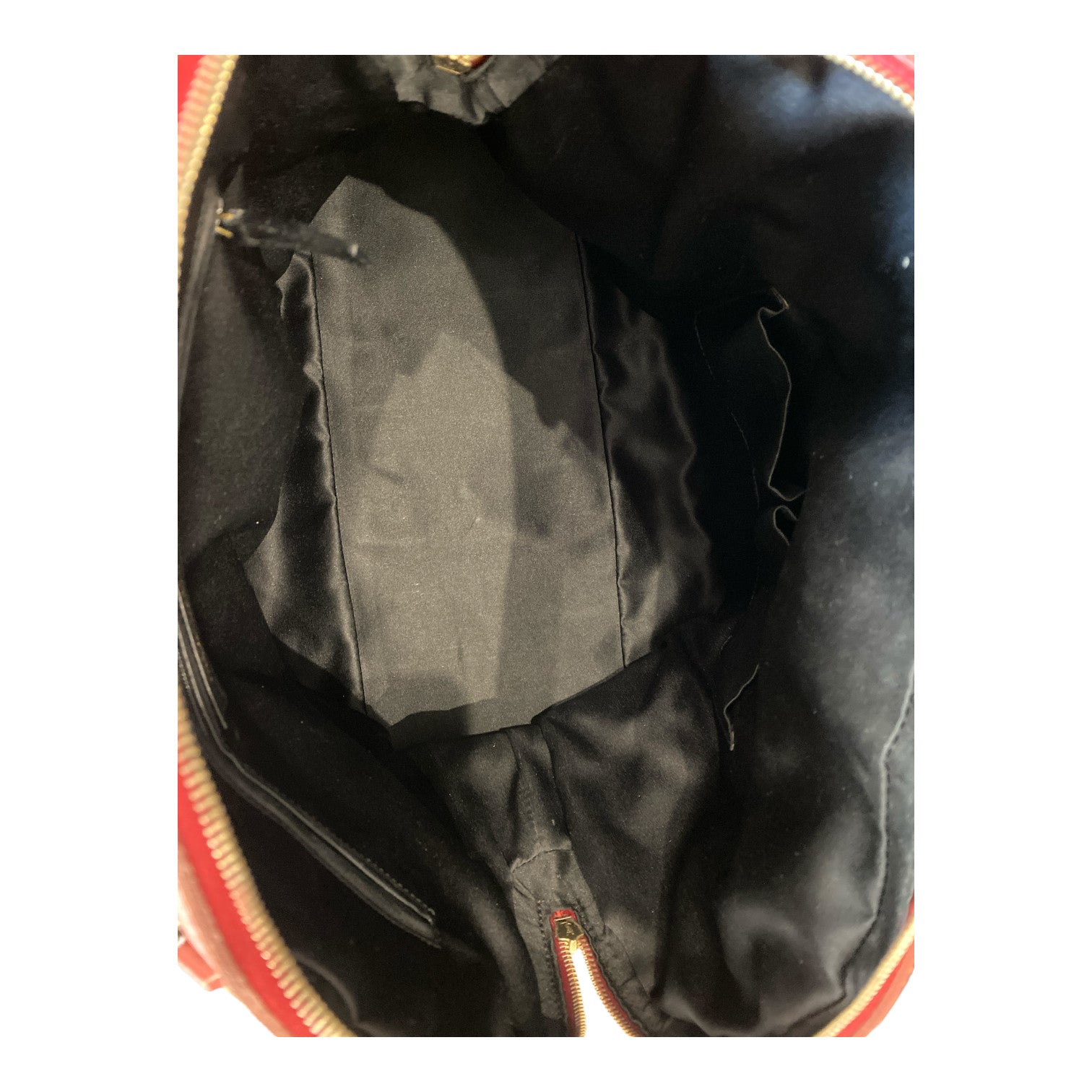 Yves Saint Laurent Red Muse Leather Handbag