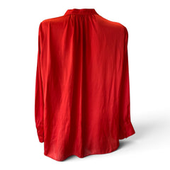Zadig & Voltaire Satin Blouse – Red – Small