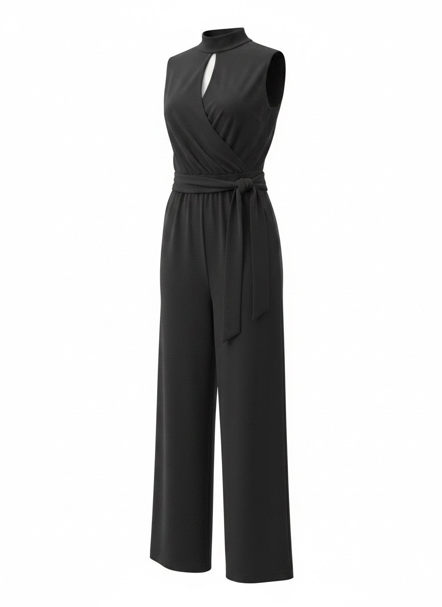 Zeus + Dione Black Sleeveless Jumpsuit – Size 42