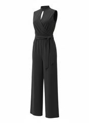 Zeus + Dione Black Sleeveless Jumpsuit – Size 42