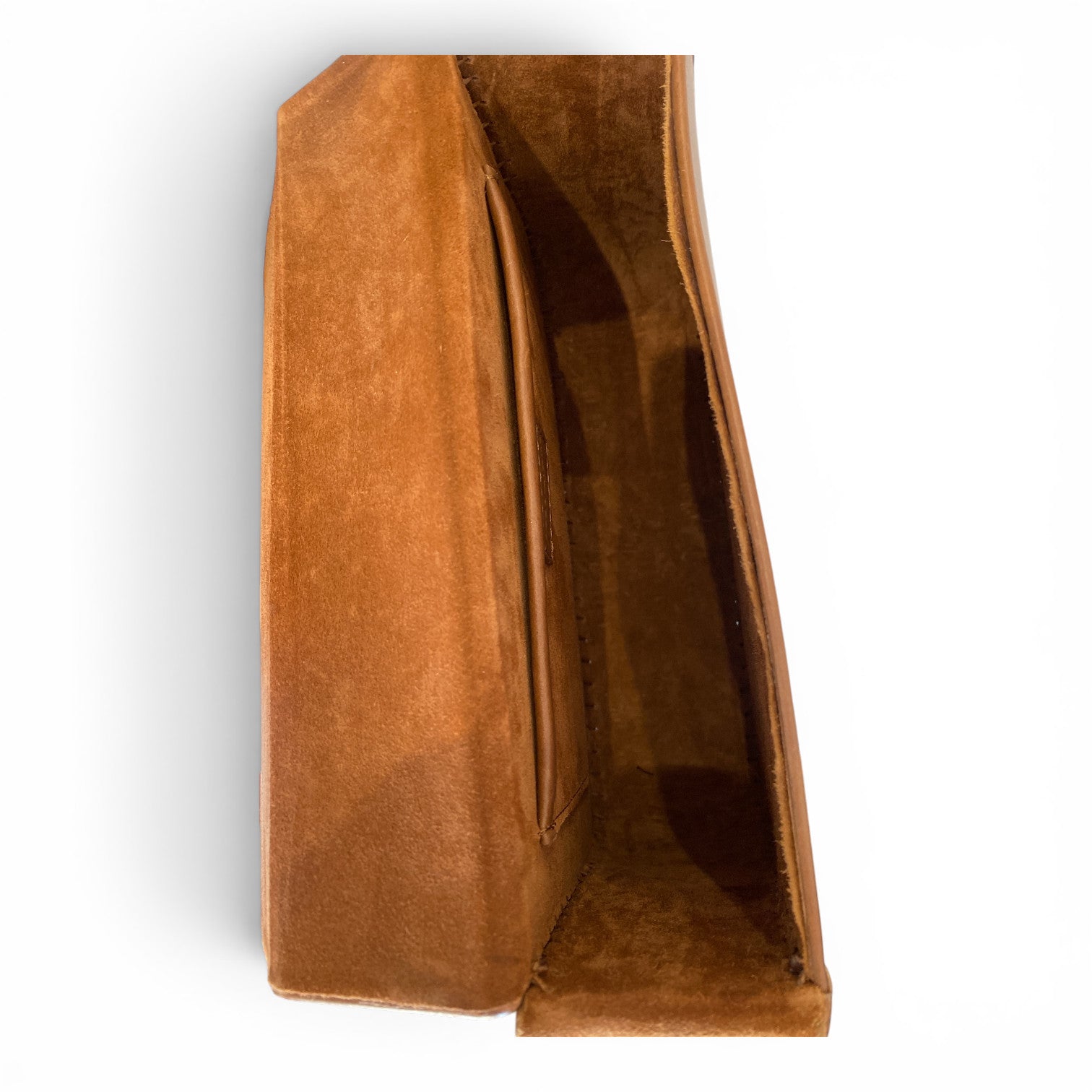 Zeus + Dione Brown Leather Crossbody Bag