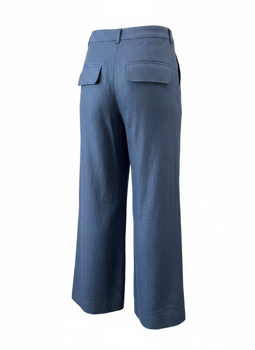Zeus + Dione Navy Linen Pants – Size 36