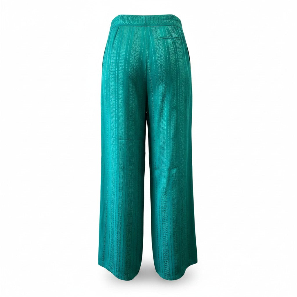 Zeus + Dione Green Wide-Leg Pants – Size 36