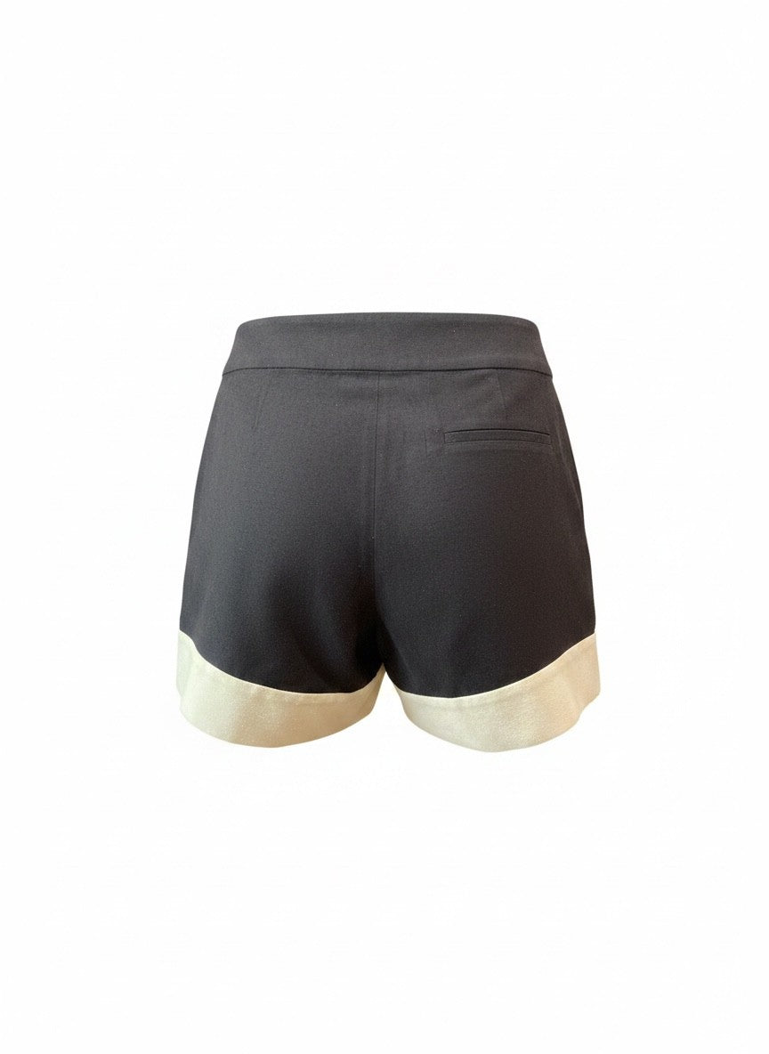 Zeus + Dione Black & Beige Shorts – Size 36
