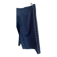 Zeus + Dione Navy Shorts with Embroidered Sides – Size 36