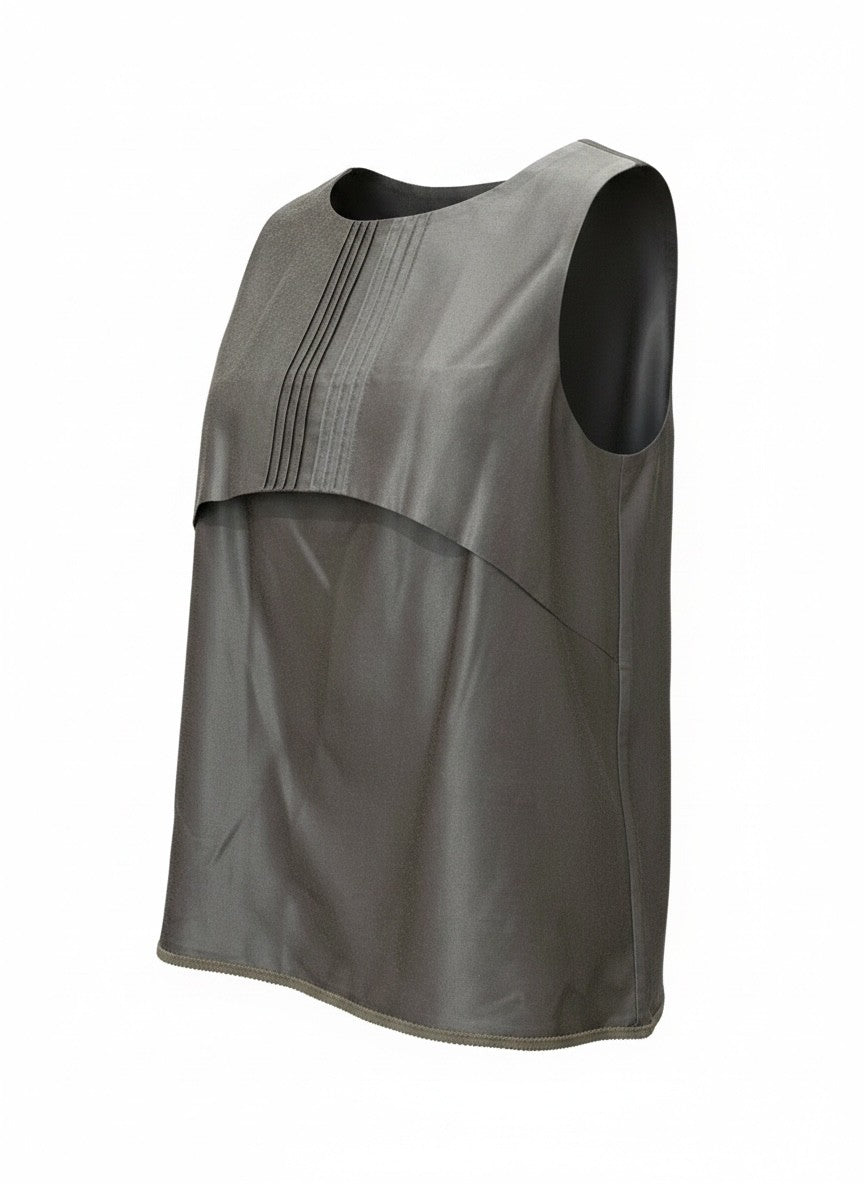 Zeus + Dione Sleeveless Top Grey-Green – No Size Tag
