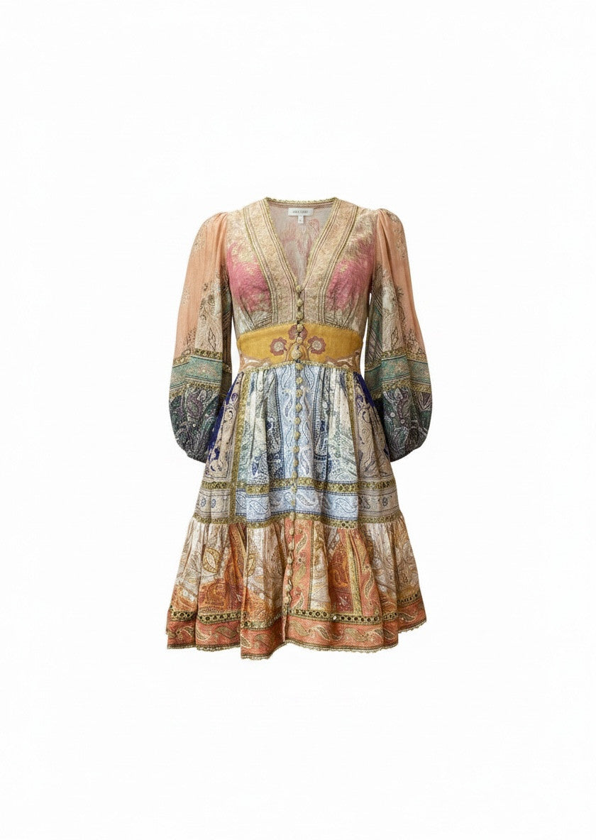 Zimmermann Anneke Lantern Mini Dress – Size 0 | Romantic Summer Icon